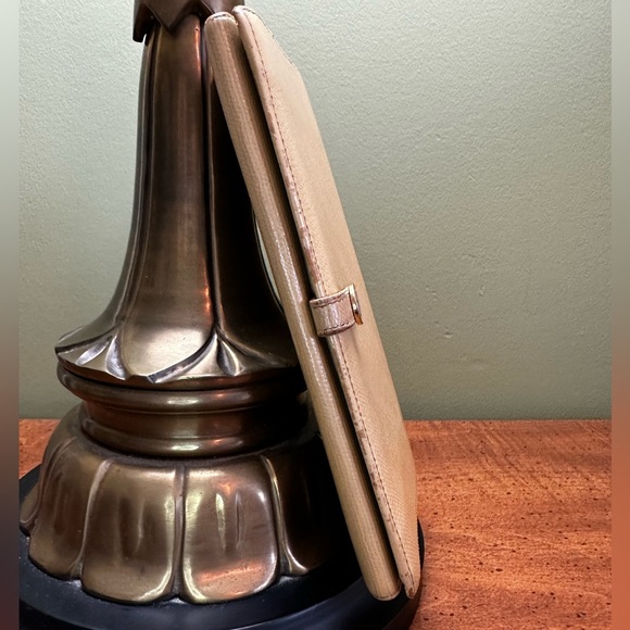 Chanel Coco button Leather flap long bifold wallet beige cream color EUC - Picture 10 of 14